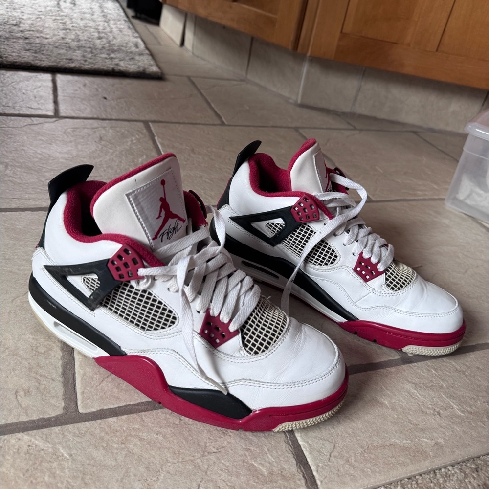 Nike Air Jordan 4 Retro 'Fire Red' sneakers, the 2012 release